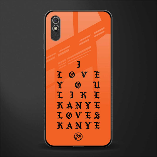 love like kanye glass case for redmi 9a image