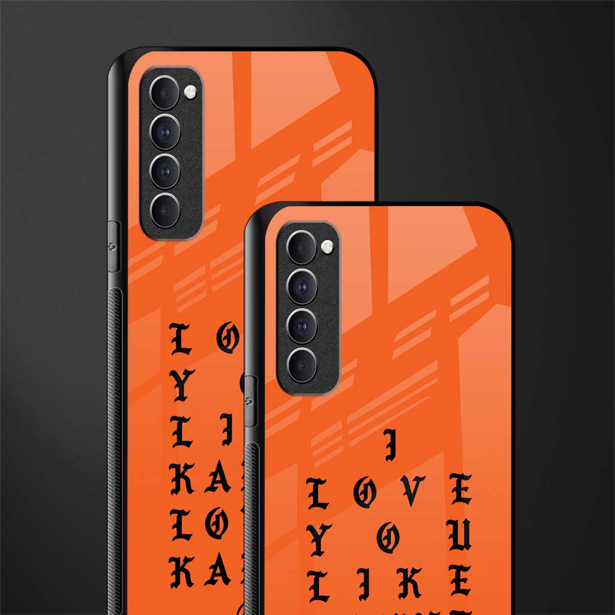love like kanye glass case for oppo reno 4 pro image-2