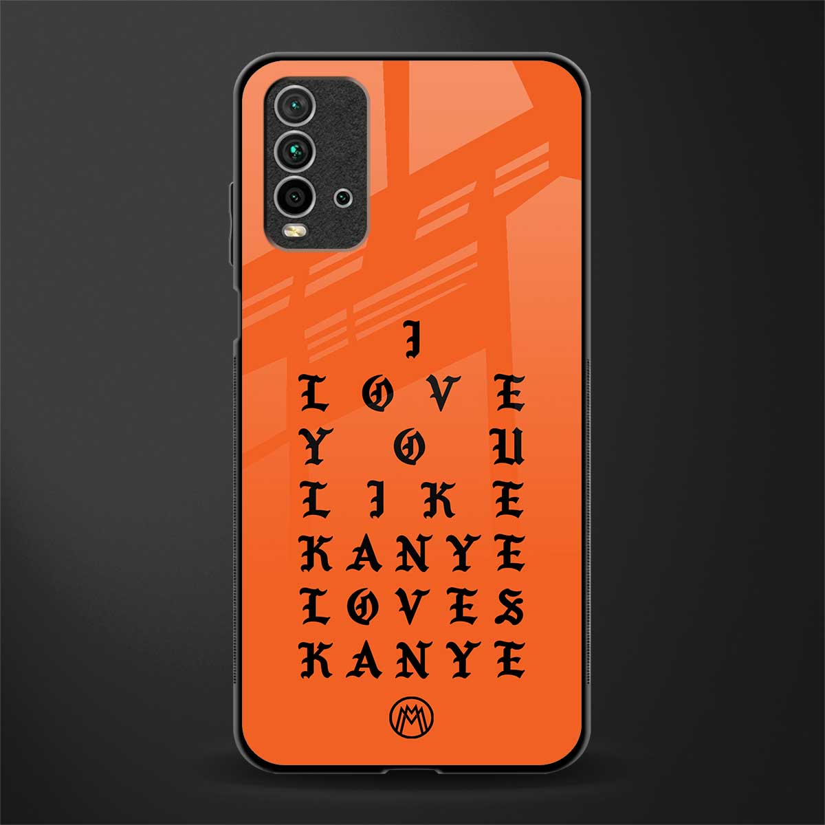 love like kanye glass case for redmi 9 power image