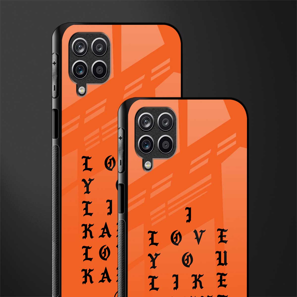 love like kanye glass case for samsung galaxy f12 image-2