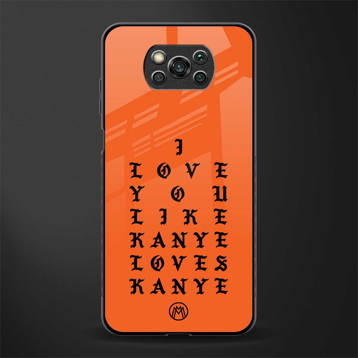 love like kanye glass case for poco x3 image
