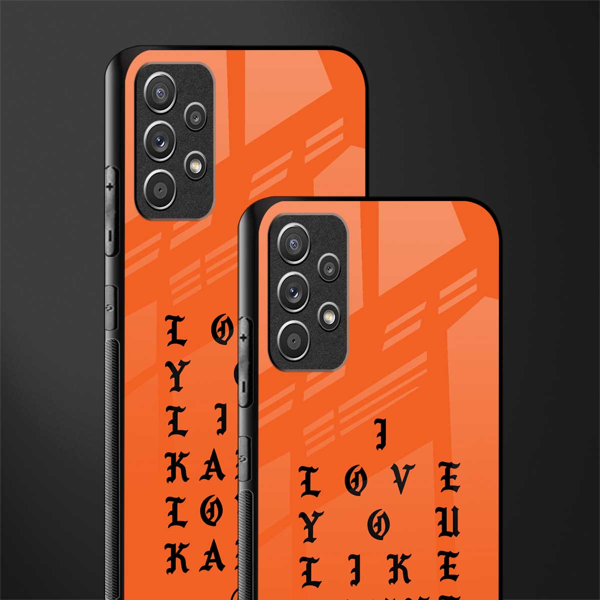 love like kanye glass case for samsung galaxy a72 image-2