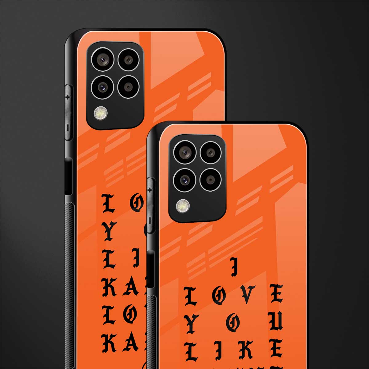 love like kanye back phone cover | glass case for samsung galaxy m33 5g