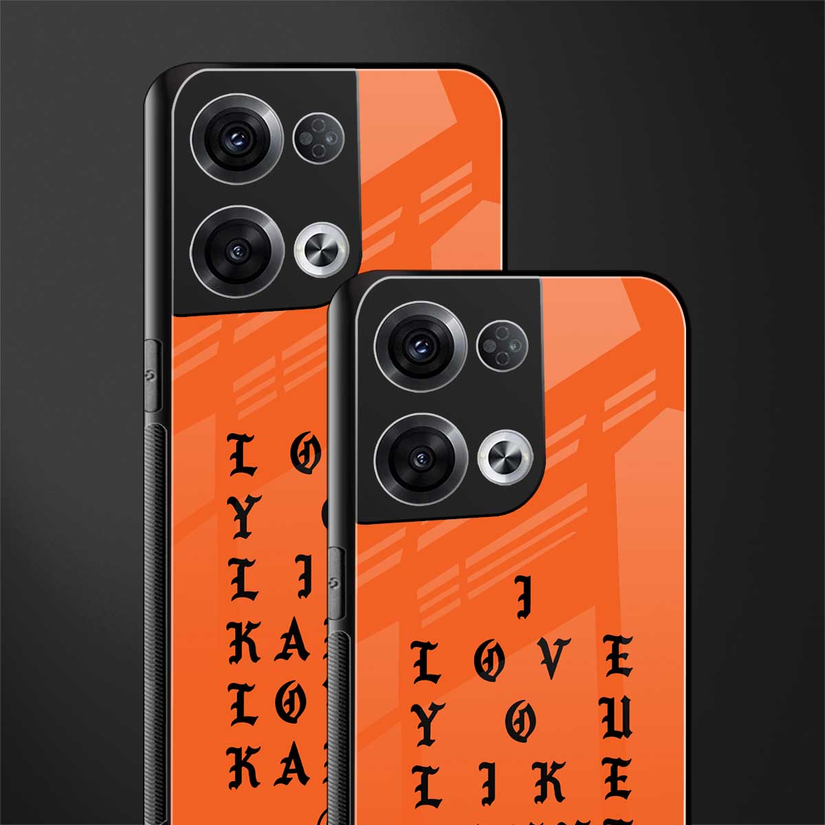 love like kanye back phone cover | glass case for oppo reno 8 pro