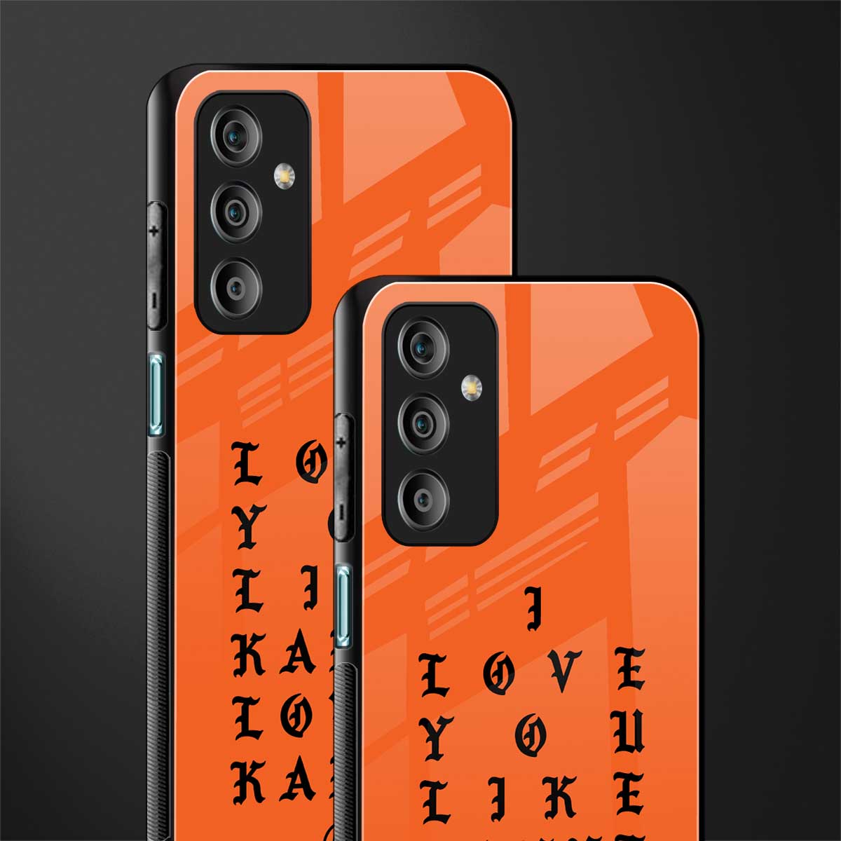 love like kanye back phone cover | glass case for samsung galaxy f23 5g