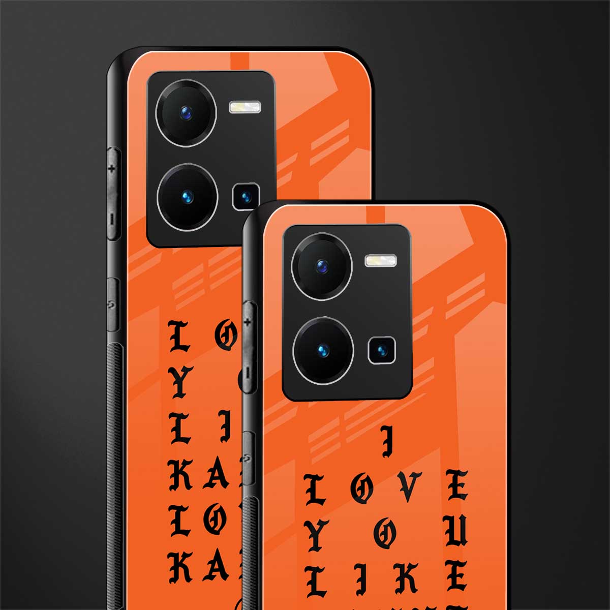 love like kanye back phone cover | glass case for vivo y35 4g
