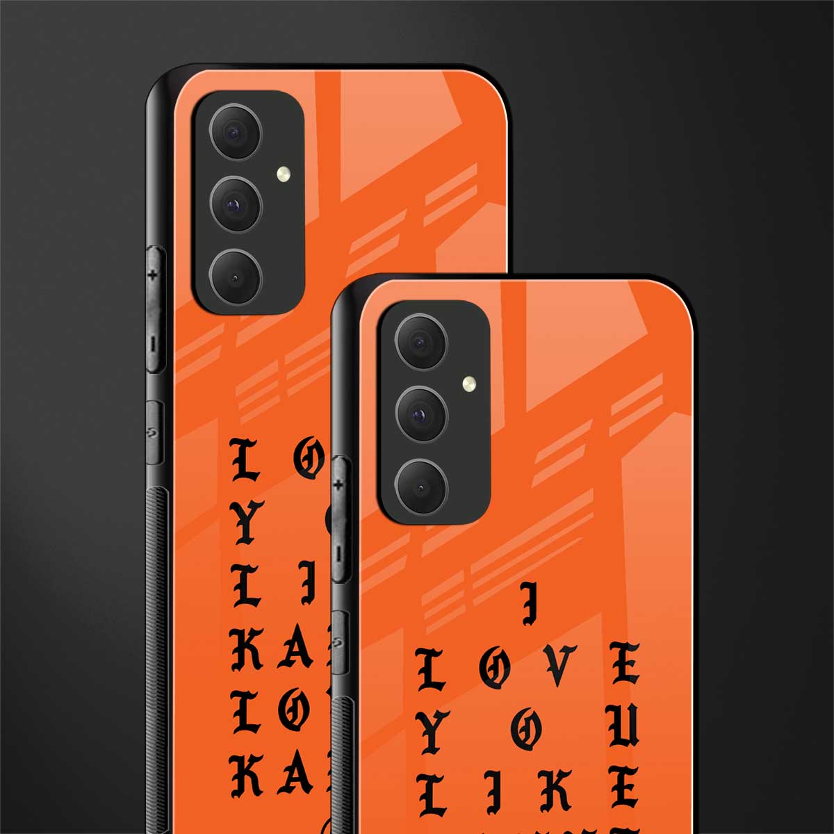 love like kanye back phone cover | glass case for samsung galaxy a54 5g