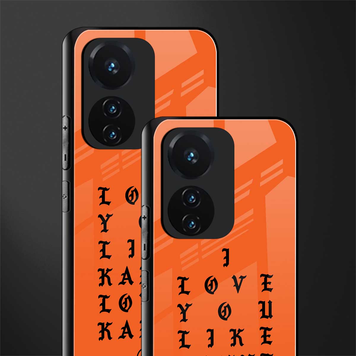 love like kanye back phone cover | glass case for vivo t1 44w 4g