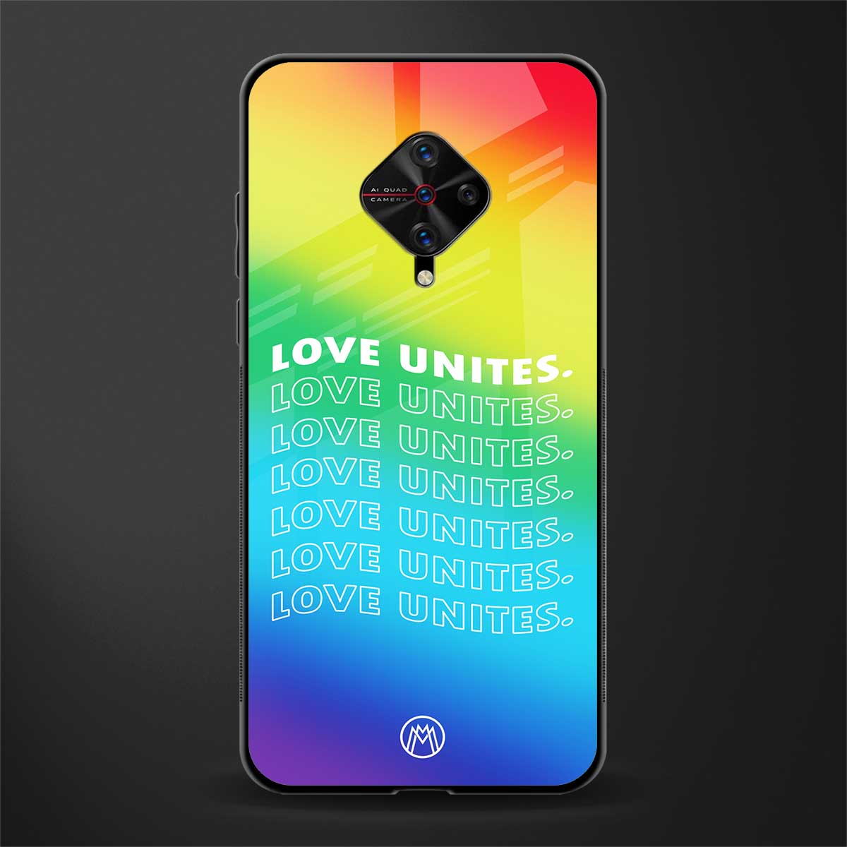 love unites glass case for vivo s1 pro image