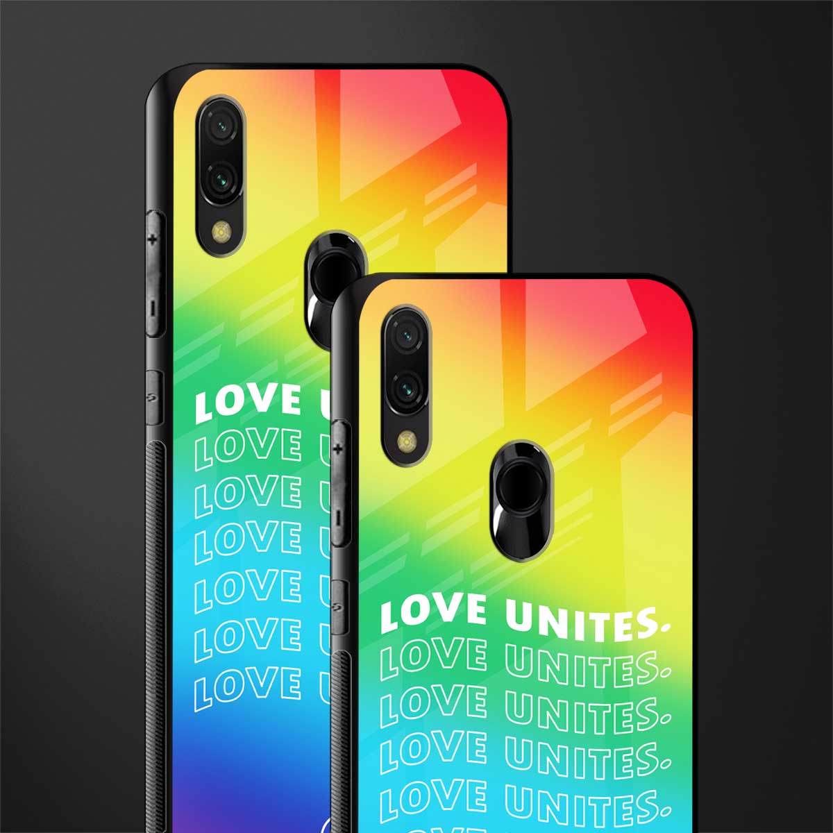 love unites glass case for redmi y3 image-2