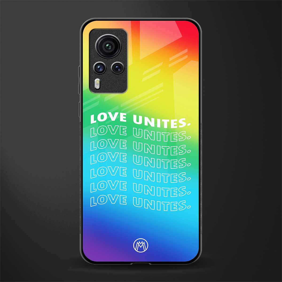 love unites glass case for vivo x60 pro image