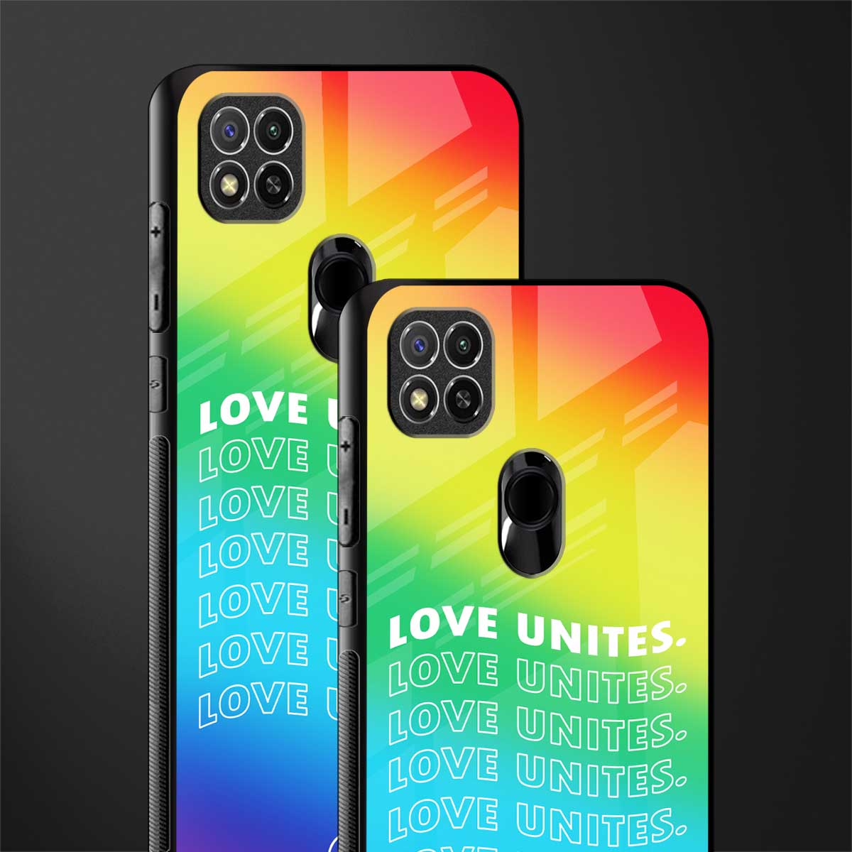 love unites glass case for redmi 9 image-2