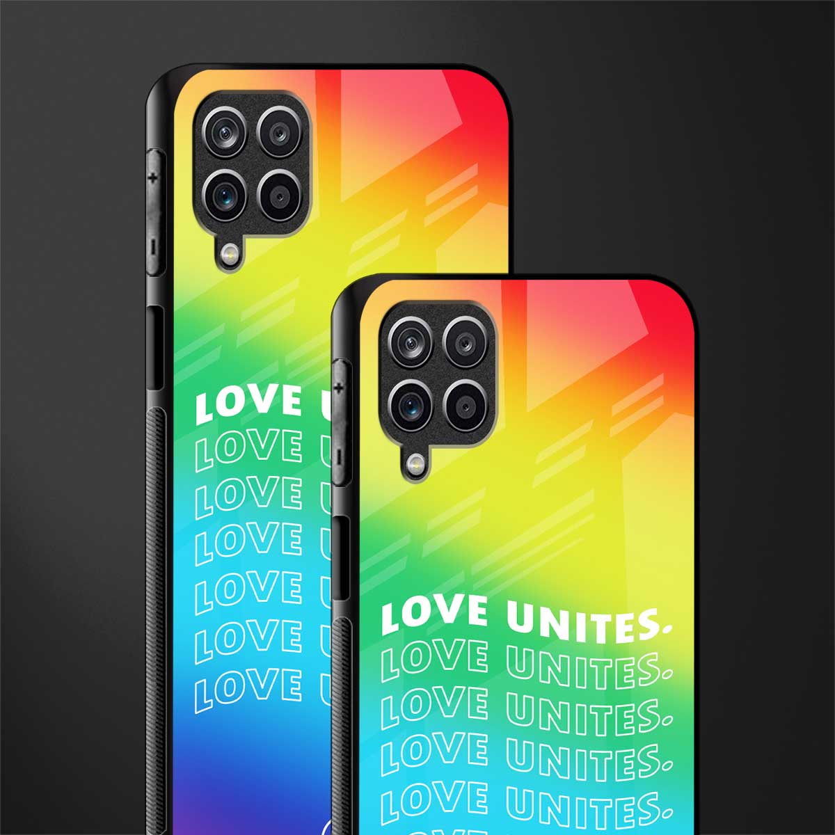 love unites glass case for samsung galaxy f12 image-2