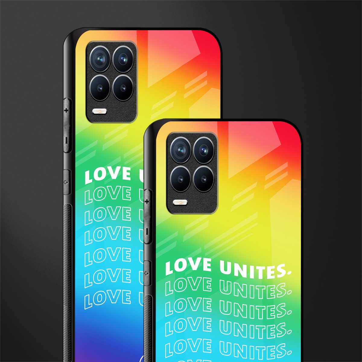 love unites glass case for realme 8 4g image-2