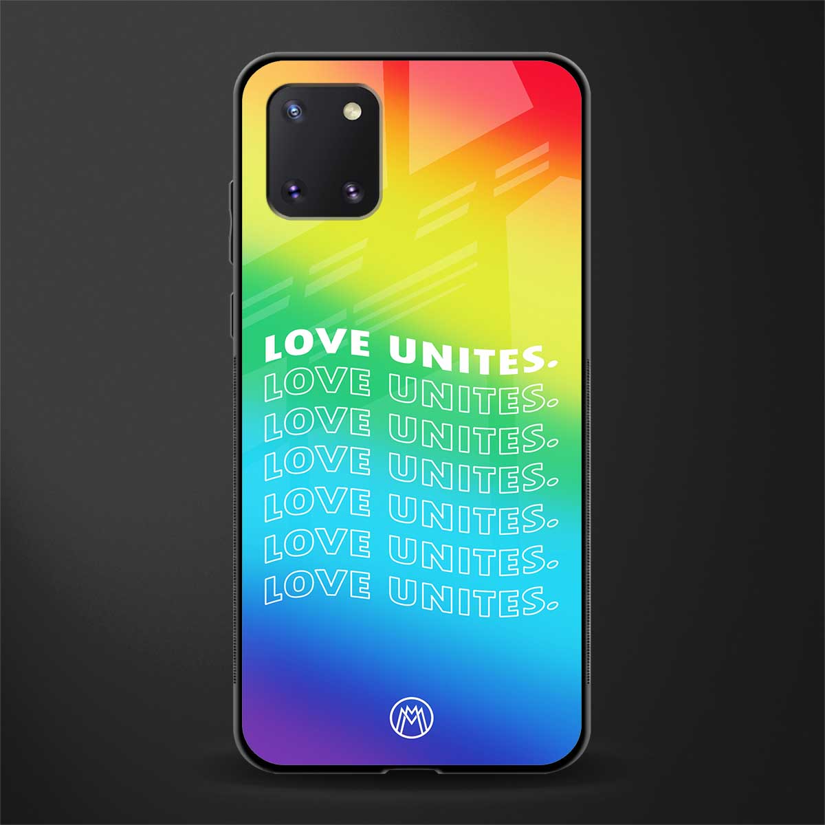 love unites glass case for samsung a81 image