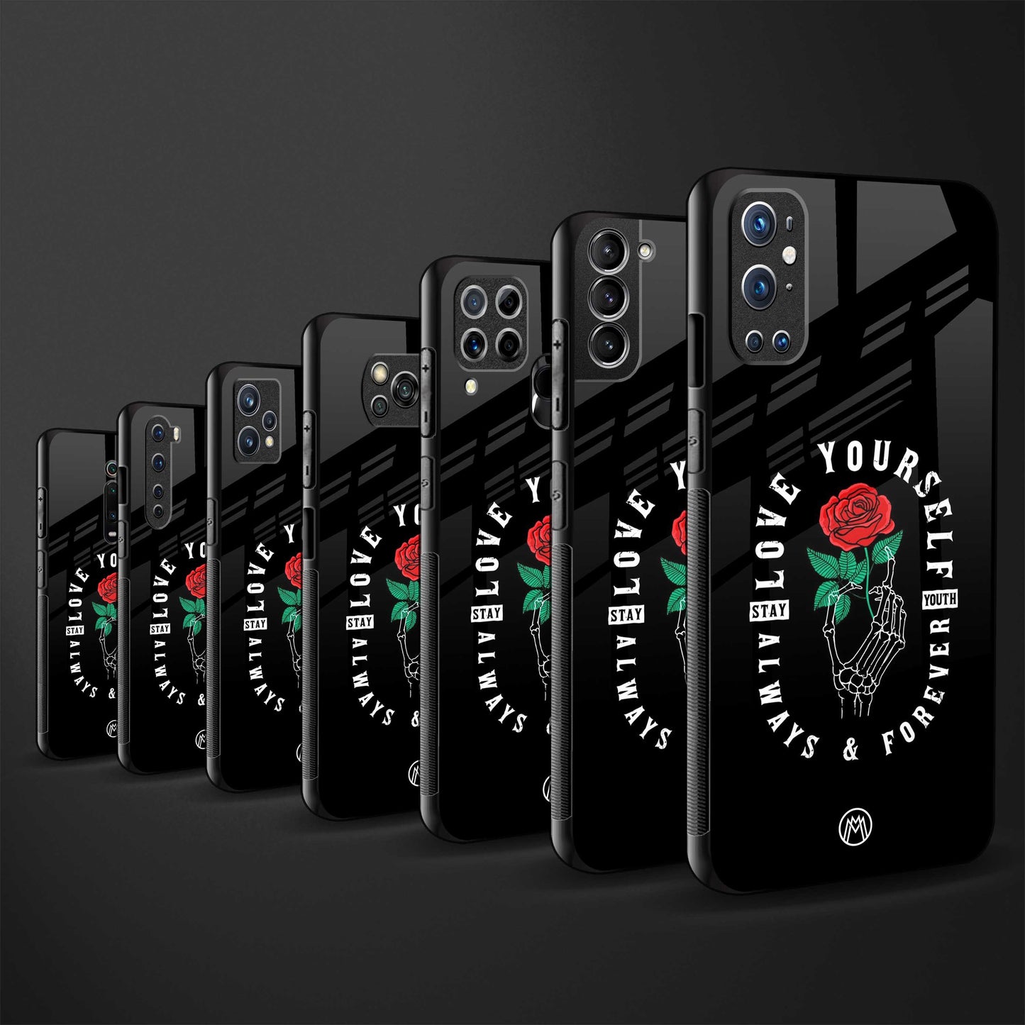 love yourself back phone cover | glass case for samsung galaxy a14 5g