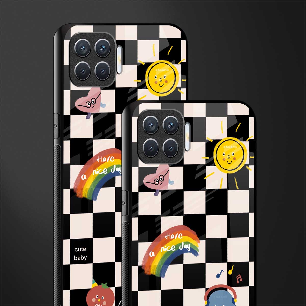 lunch break glass case for oppo f17 pro image-2