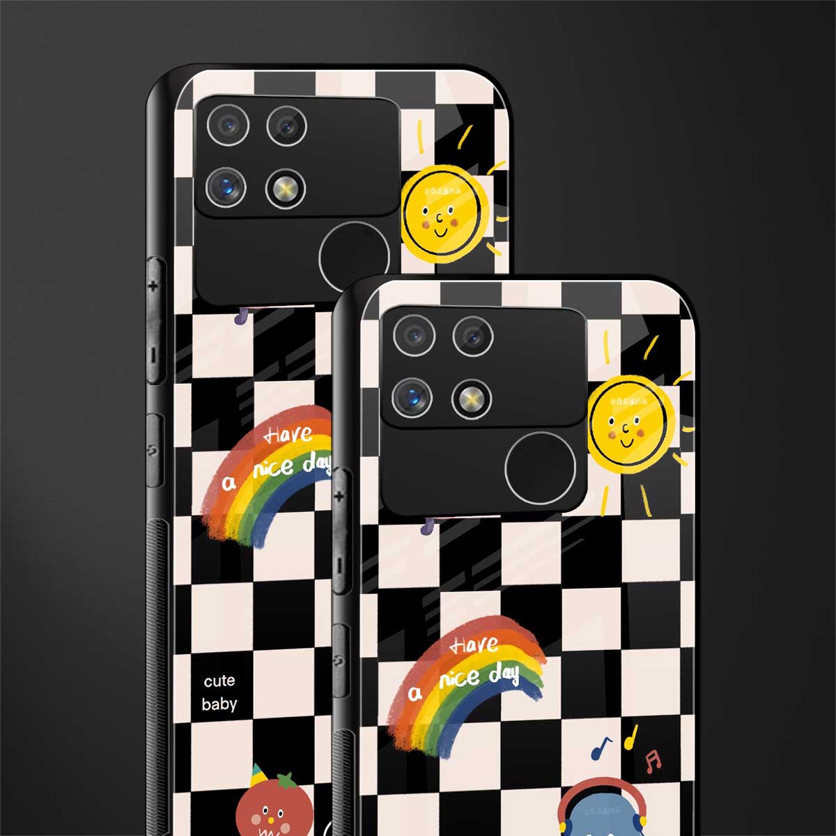 lunch break back phone cover | glass case for realme narzo 50a