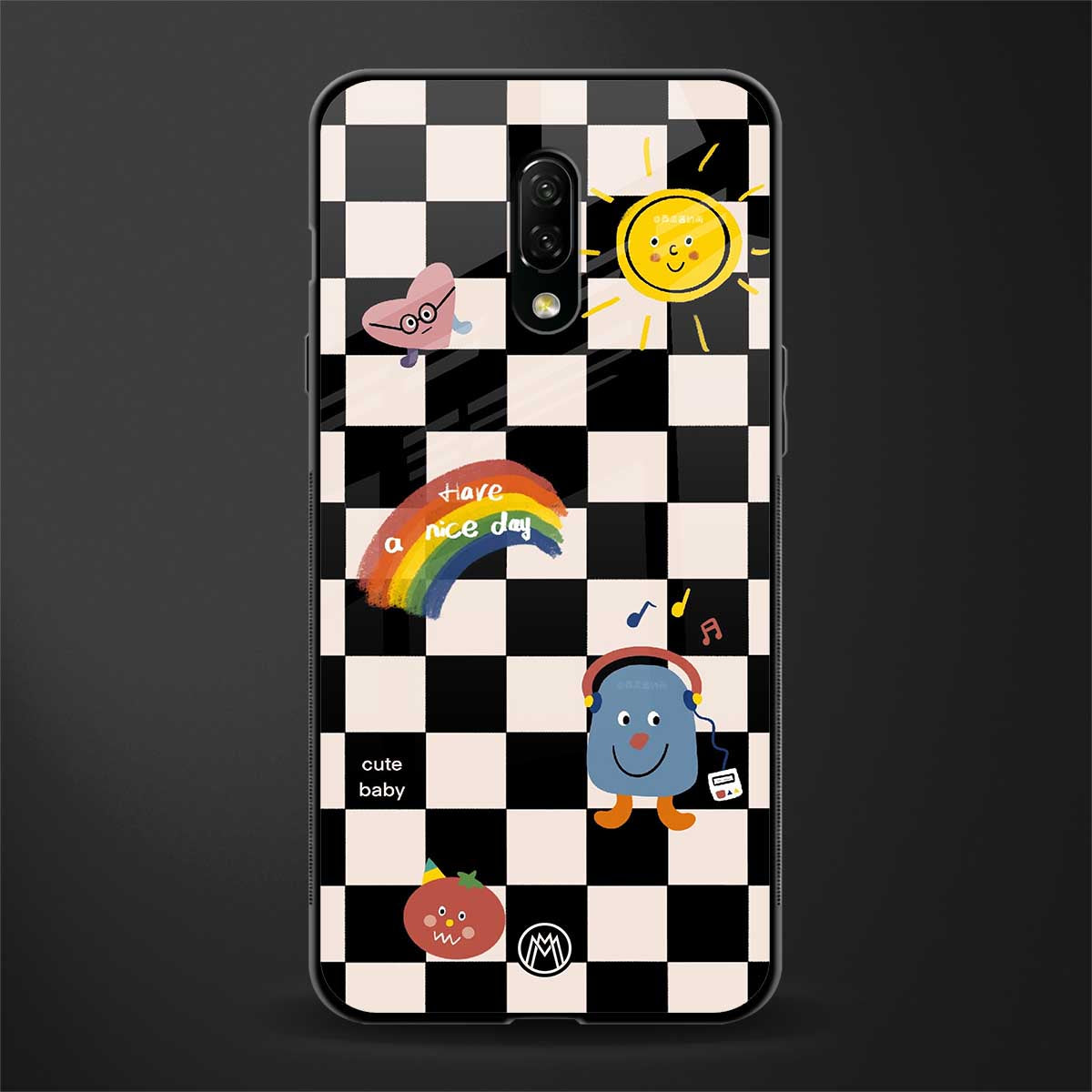 lunch break glass case for oneplus 7 image