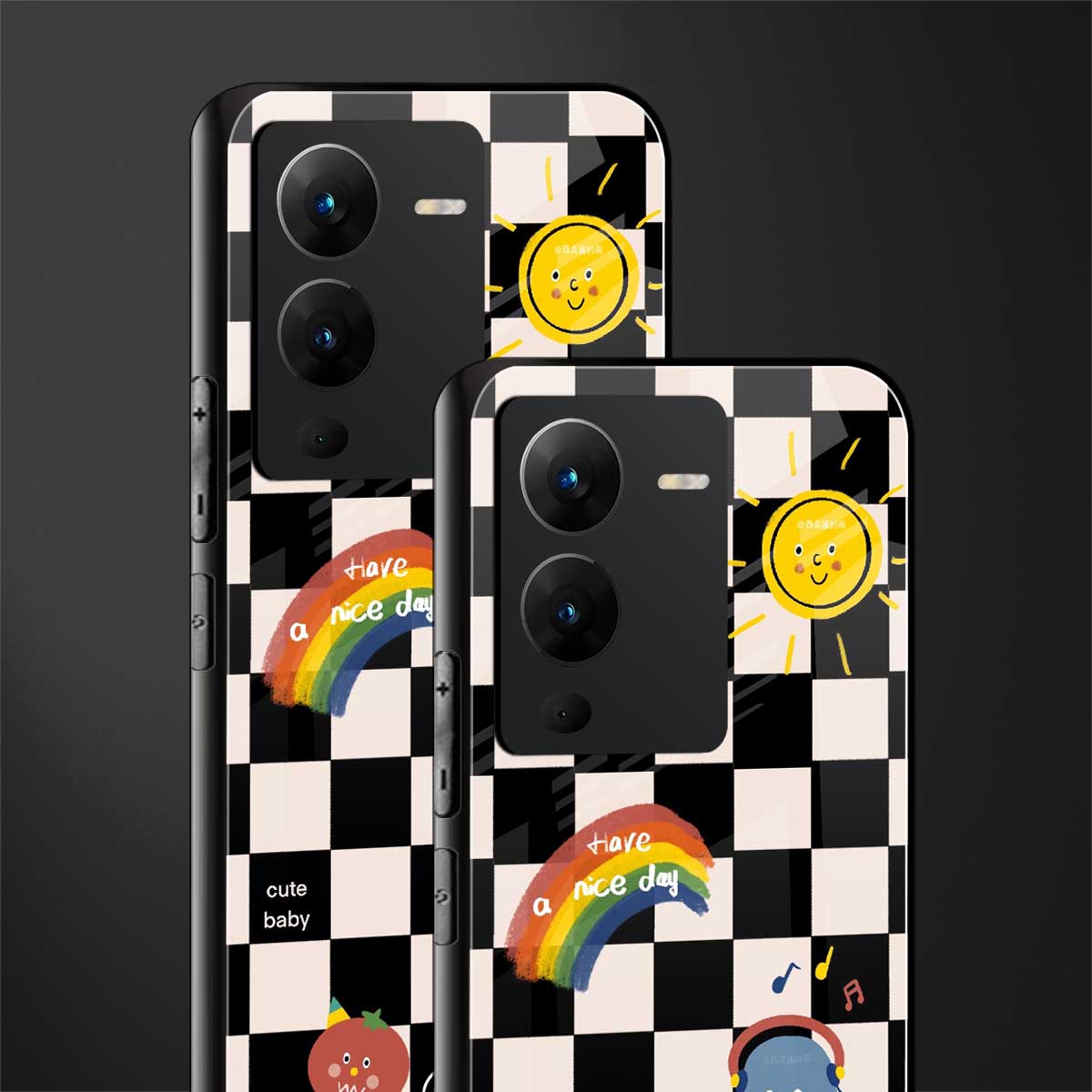 lunch break back phone cover | glass case for vivo v25 pro 5g
