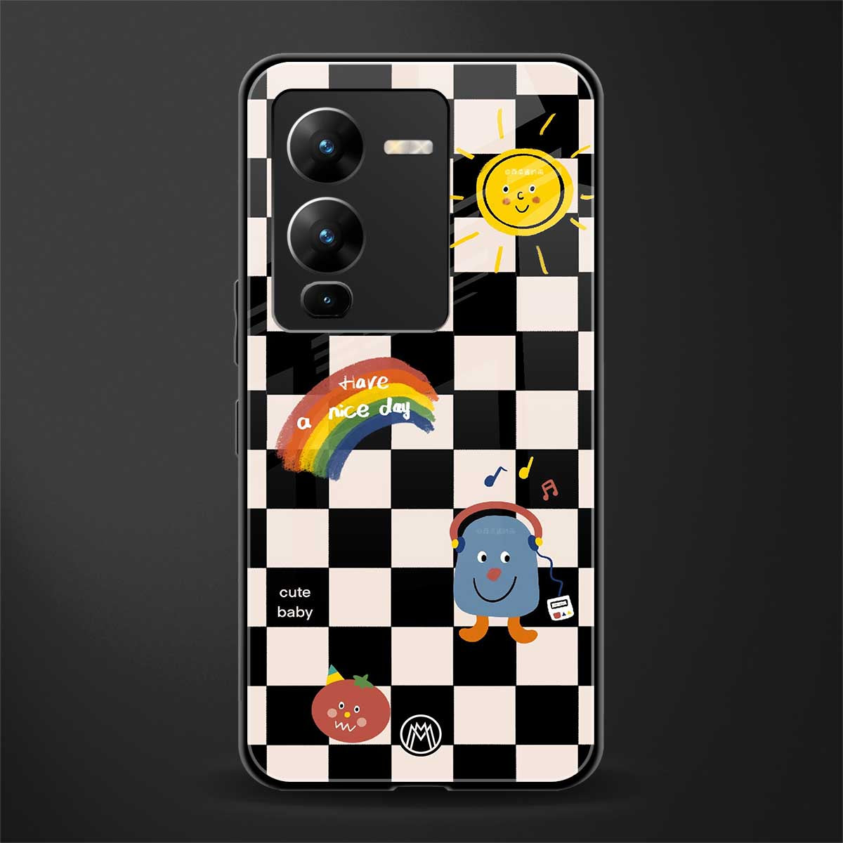 lunch break back phone cover | glass case for vivo v25 pro 5g