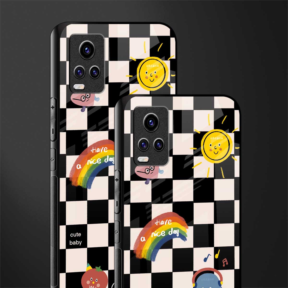 lunch break back phone cover | glass case for vivo v21e 4g