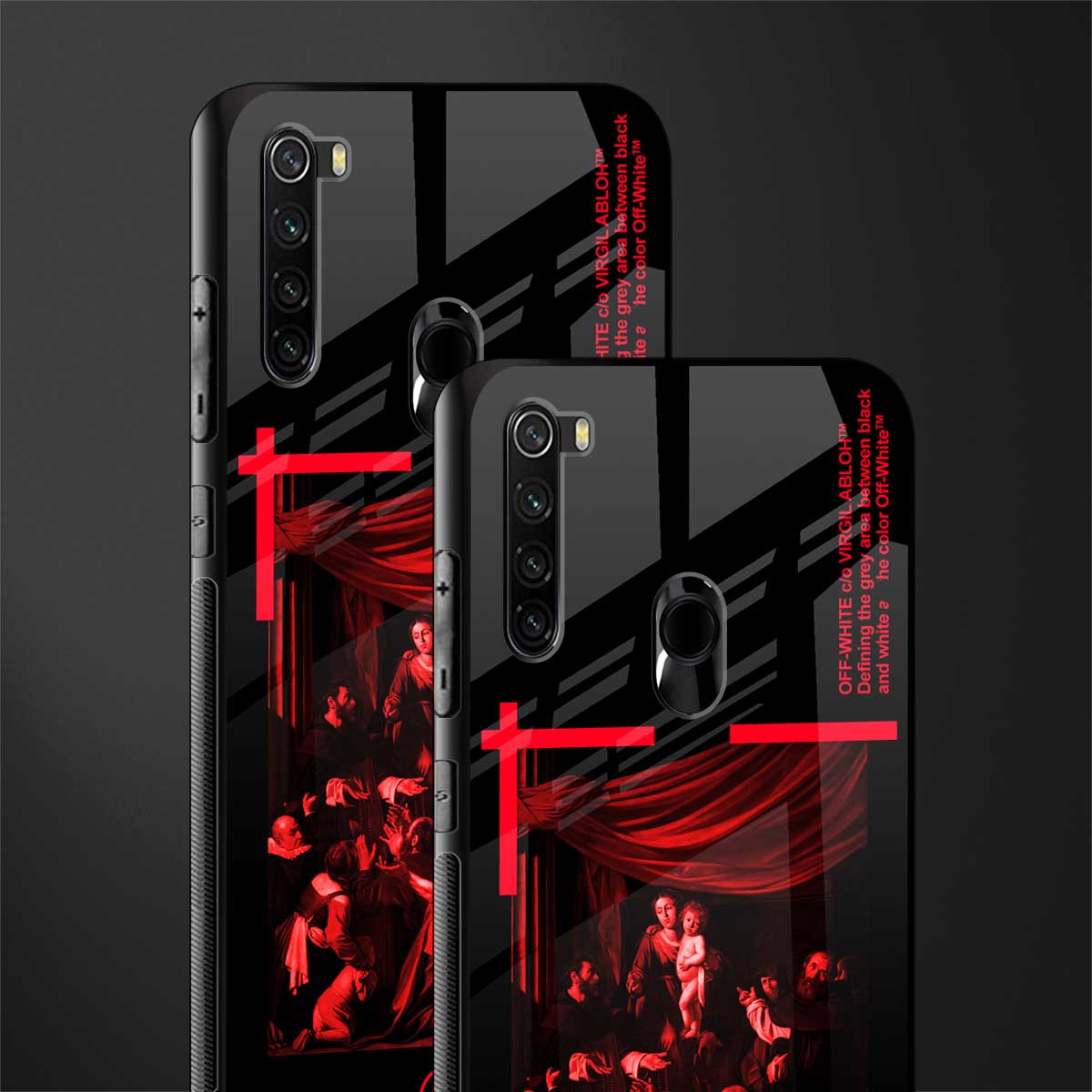 madonna of the rosary glass case for redmi note 8 image-2
