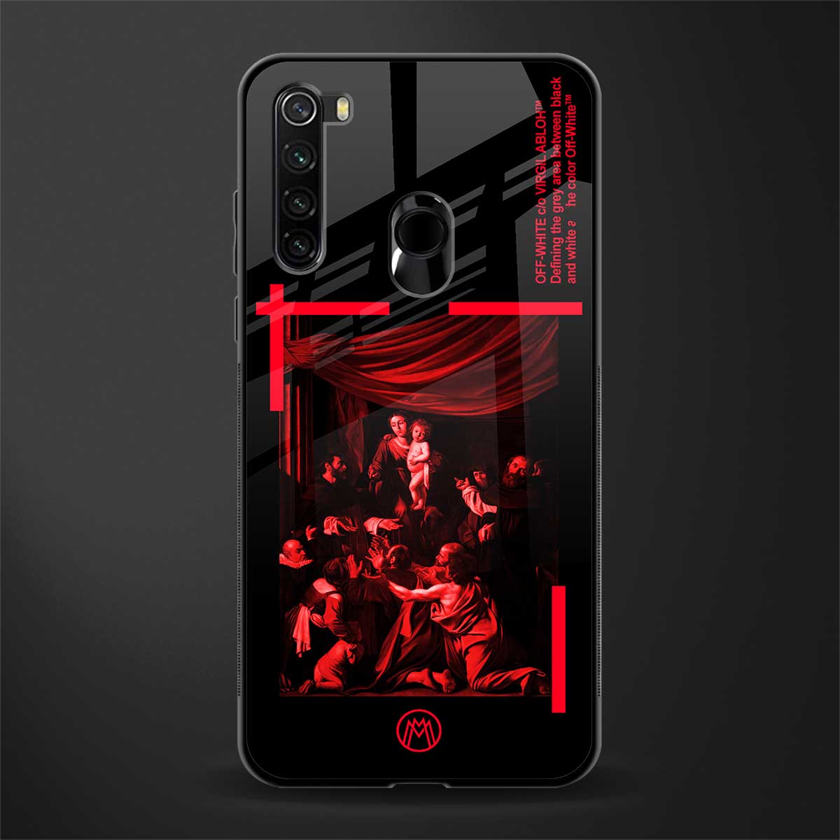 madonna of the rosary glass case for redmi note 8 image