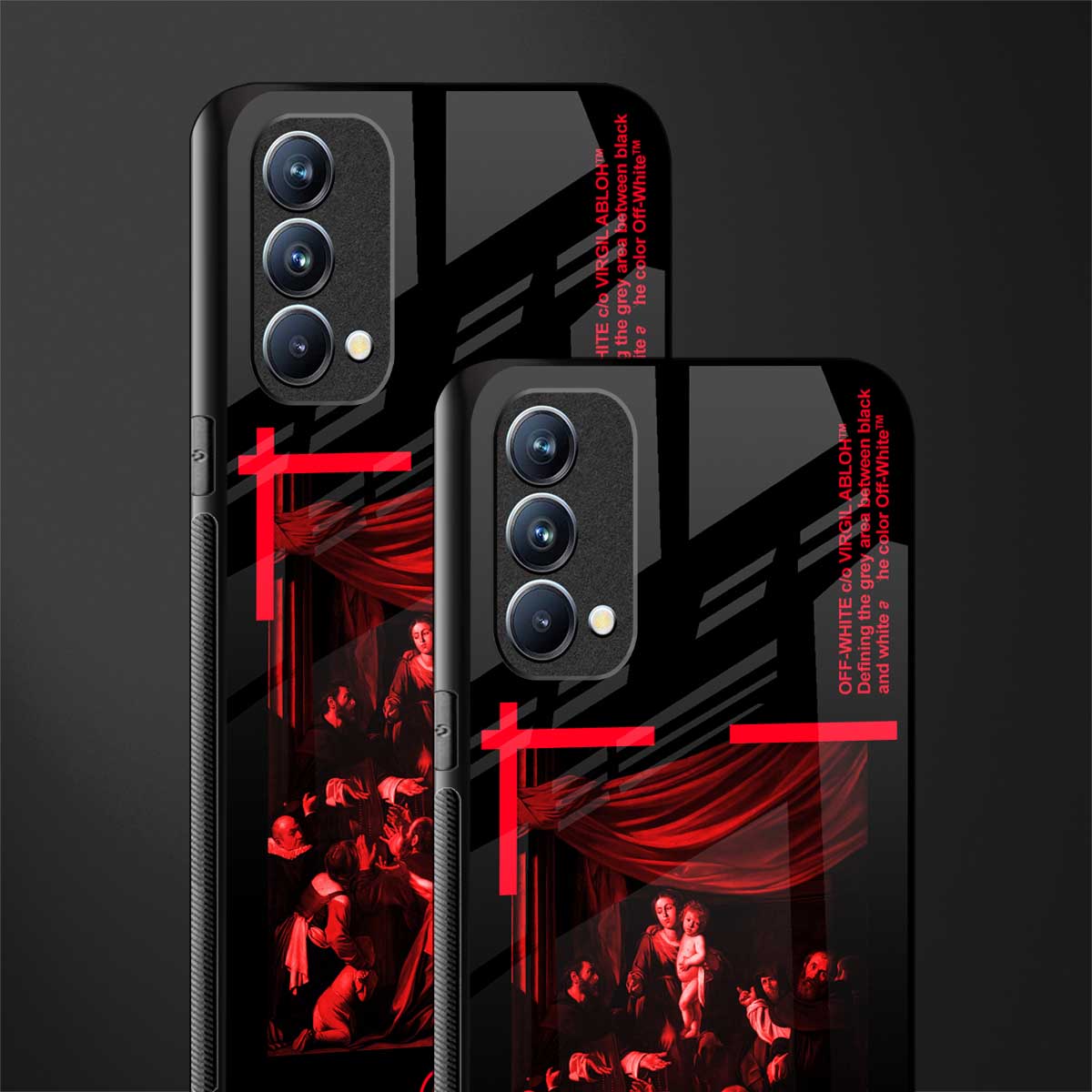 madonna of the rosary glass case for oppo f19s image-2