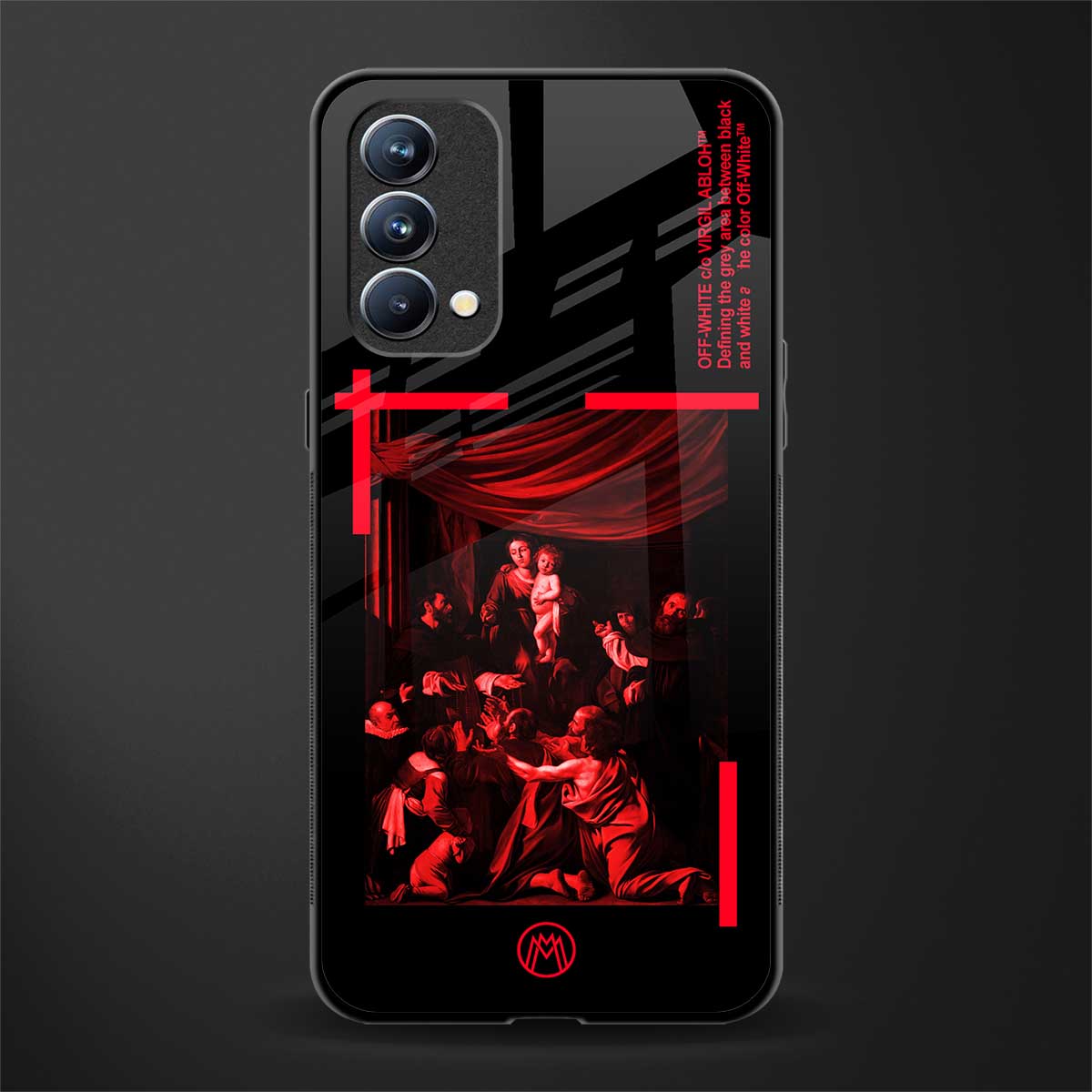 madonna of the rosary glass case for oppo f19s image