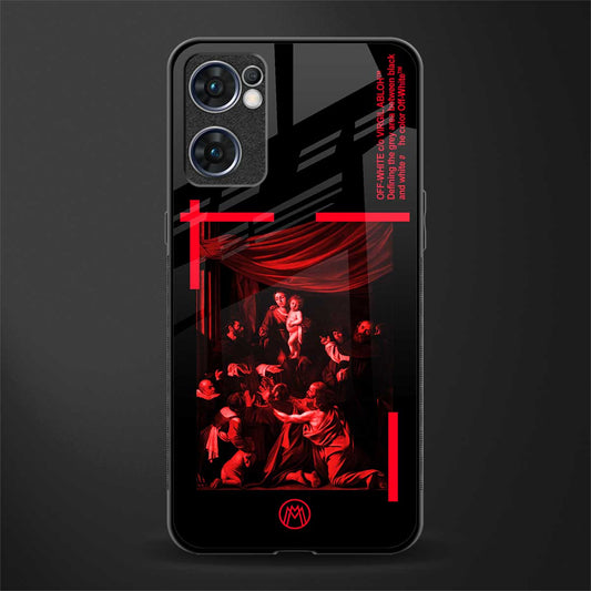 madonna of the rosary glass case for oppo reno7 5g image