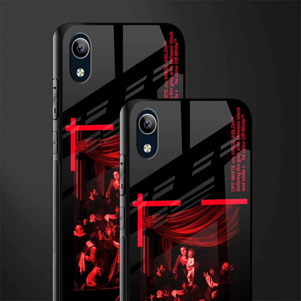 madonna of the rosary glass case for vivo y1s without fingerprint image-2