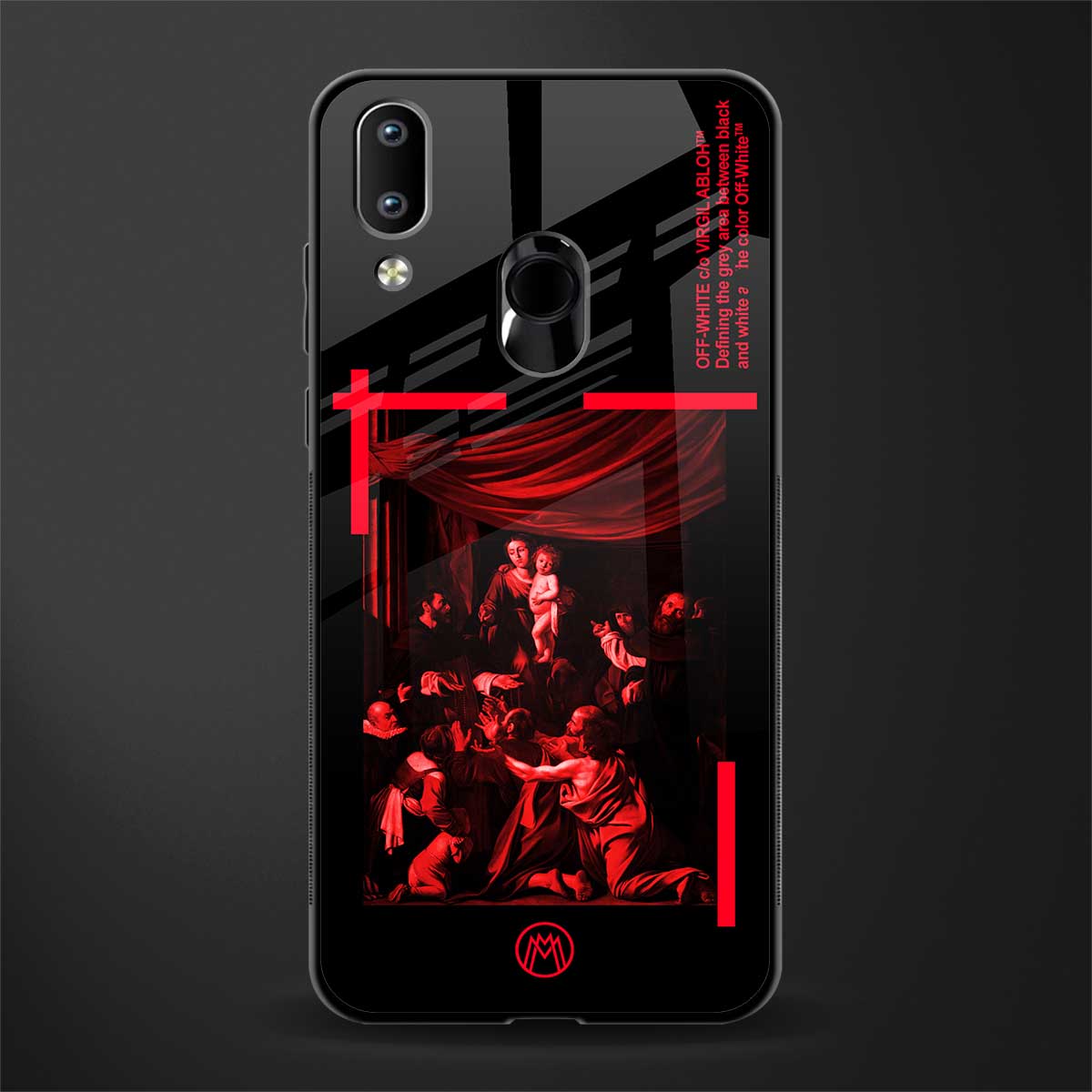 madonna of the rosary glass case for vivo y91 image