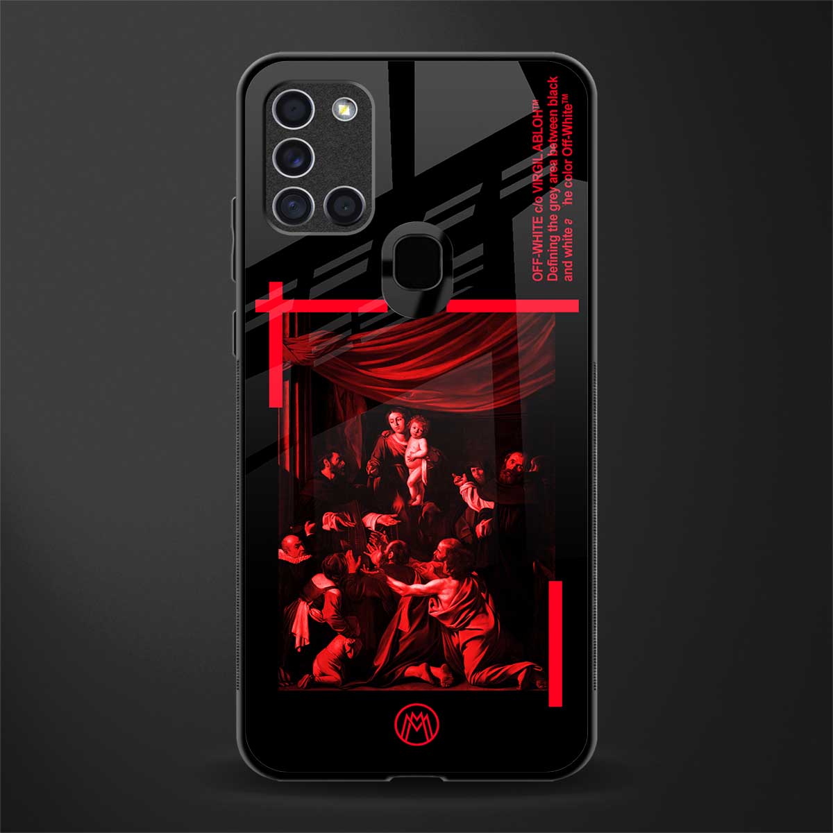 madonna of the rosary glass case for samsung galaxy a21s image