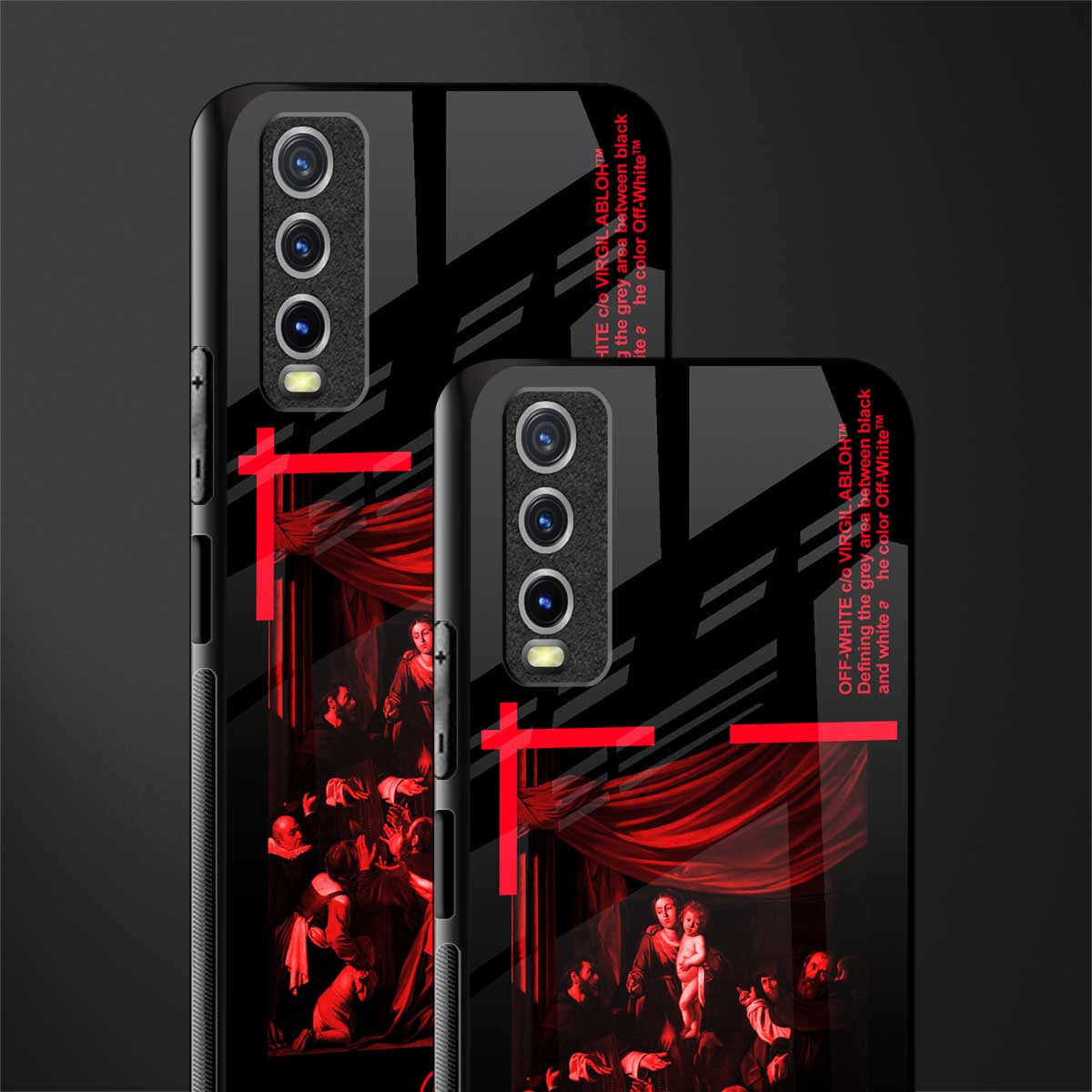 madonna of the rosary glass case for vivo y12s image-2