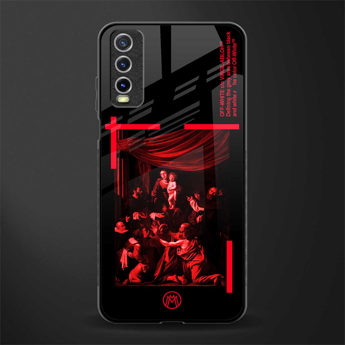 madonna of the rosary glass case for vivo y20 image