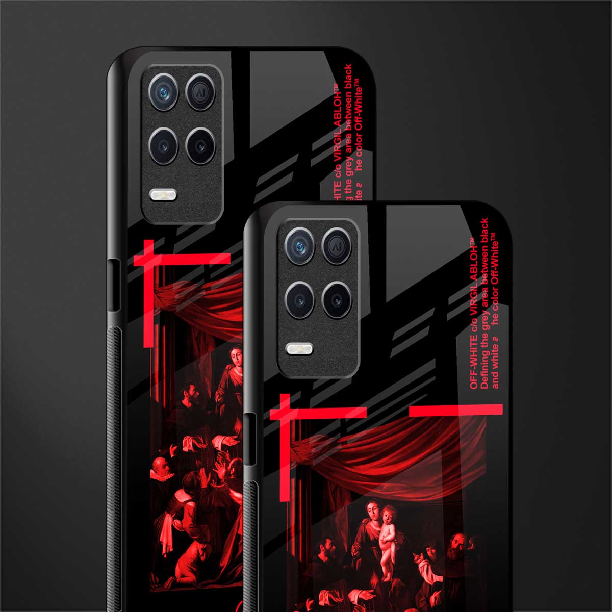 madonna of the rosary glass case for realme narzo 30 5g image-2