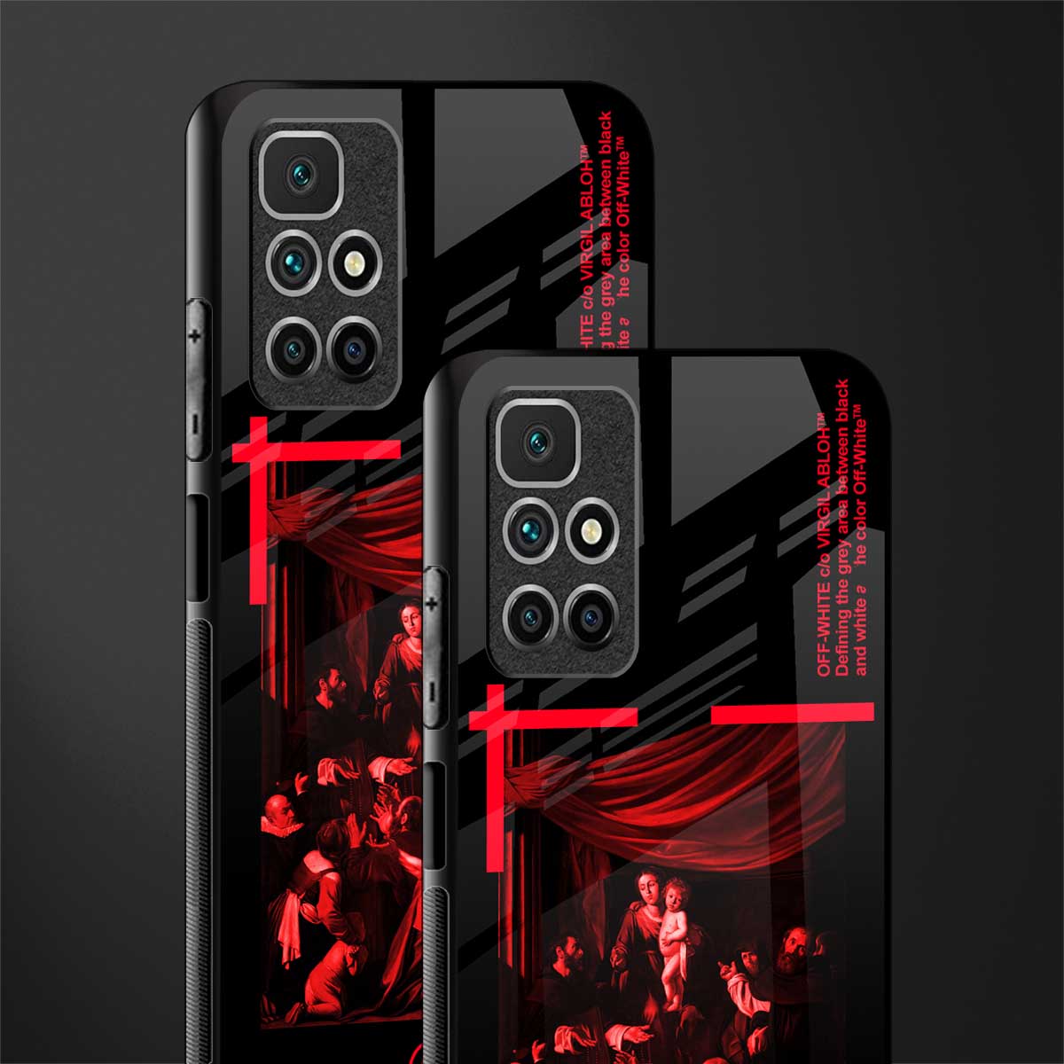 madonna of the rosary glass case for redmi 10 prime image-2