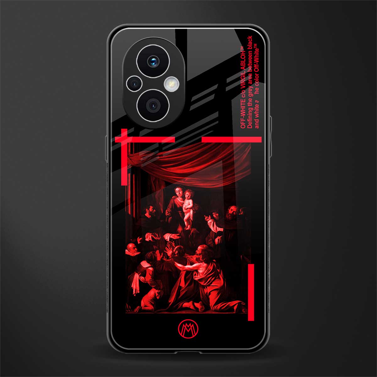 madonna of the rosary back phone cover | glass case for oppo f21 pro 5g