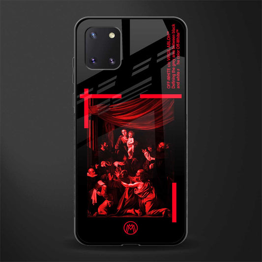 madonna of the rosary glass case for samsung a81 image