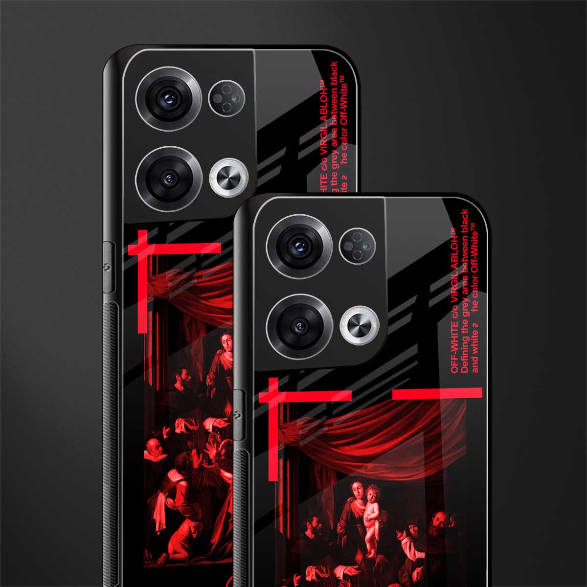 madonna of the rosary back phone cover | glass case for oppo reno 8 pro