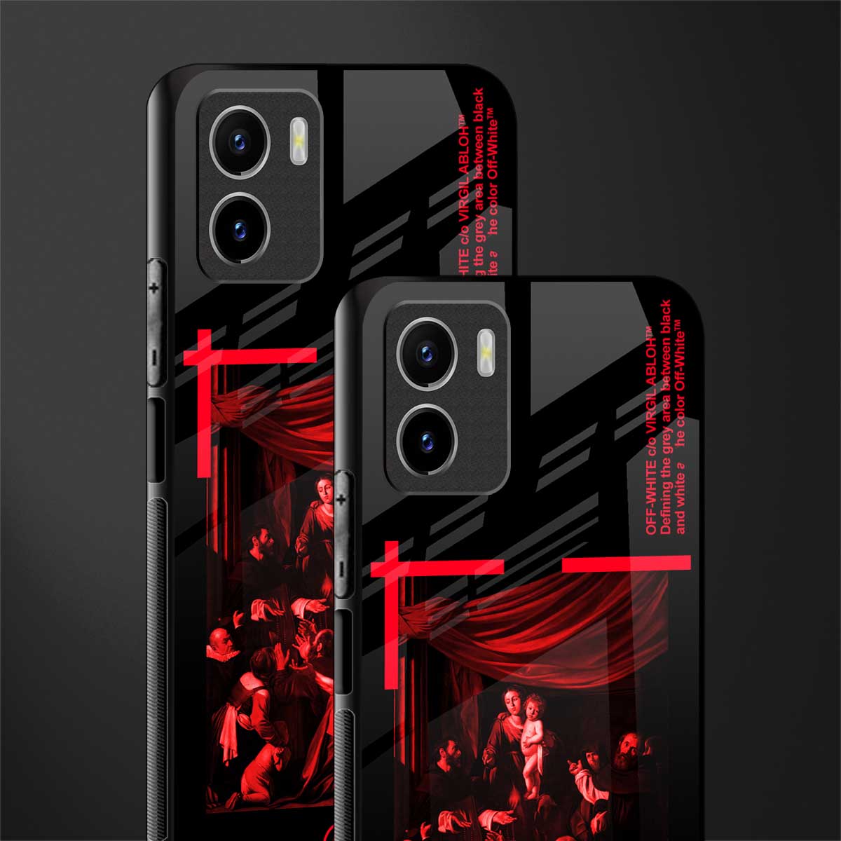 madonna of the rosary back phone cover | glass case for vivo y72
