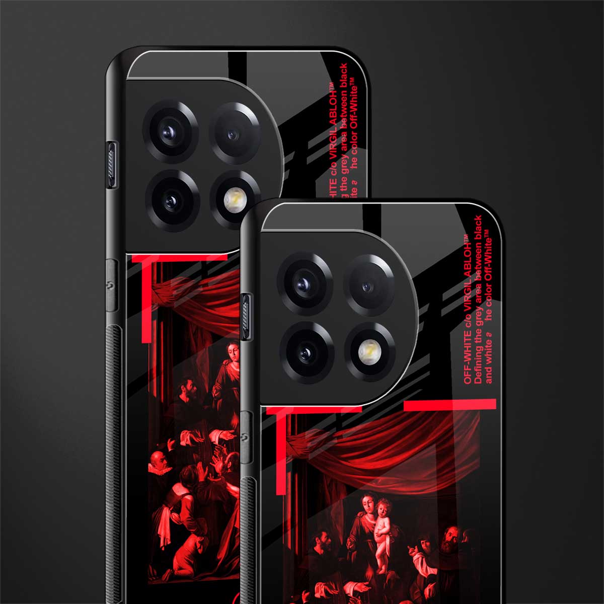 madonna of the rosary back phone cover | glass case for oneplus 11r