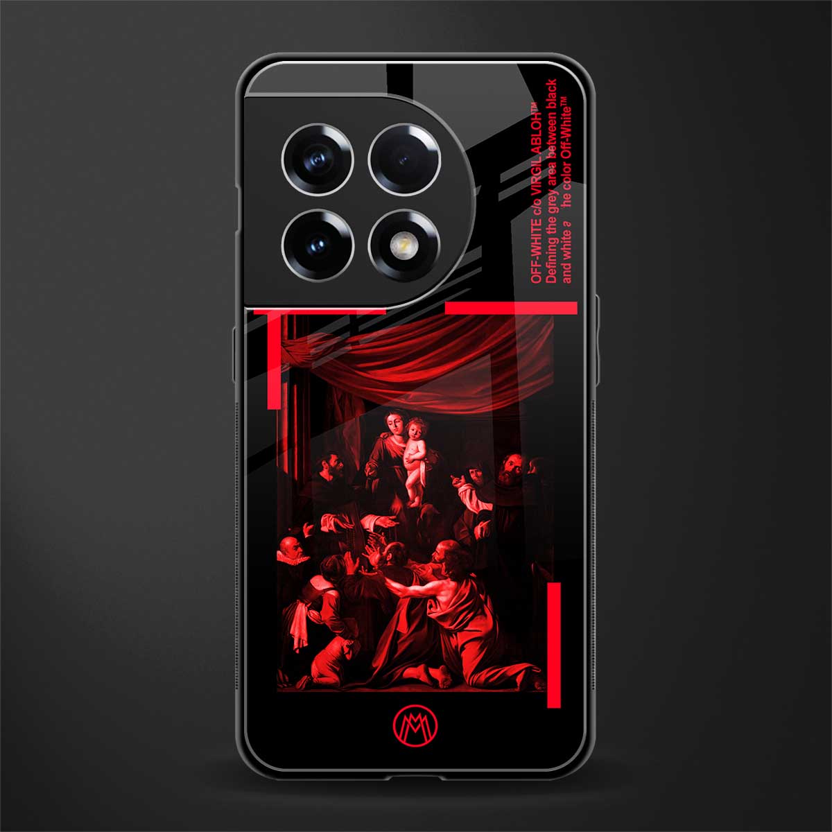 madonna of the rosary back phone cover | glass case for oneplus 11r