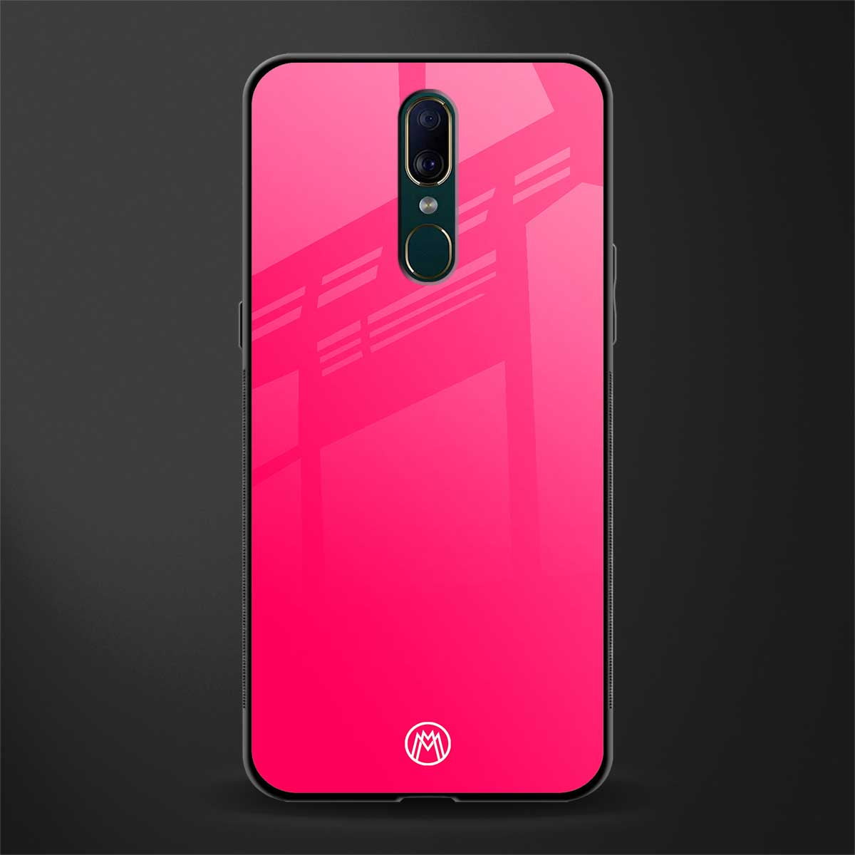 magenta paradise glass case for oppo f11 image