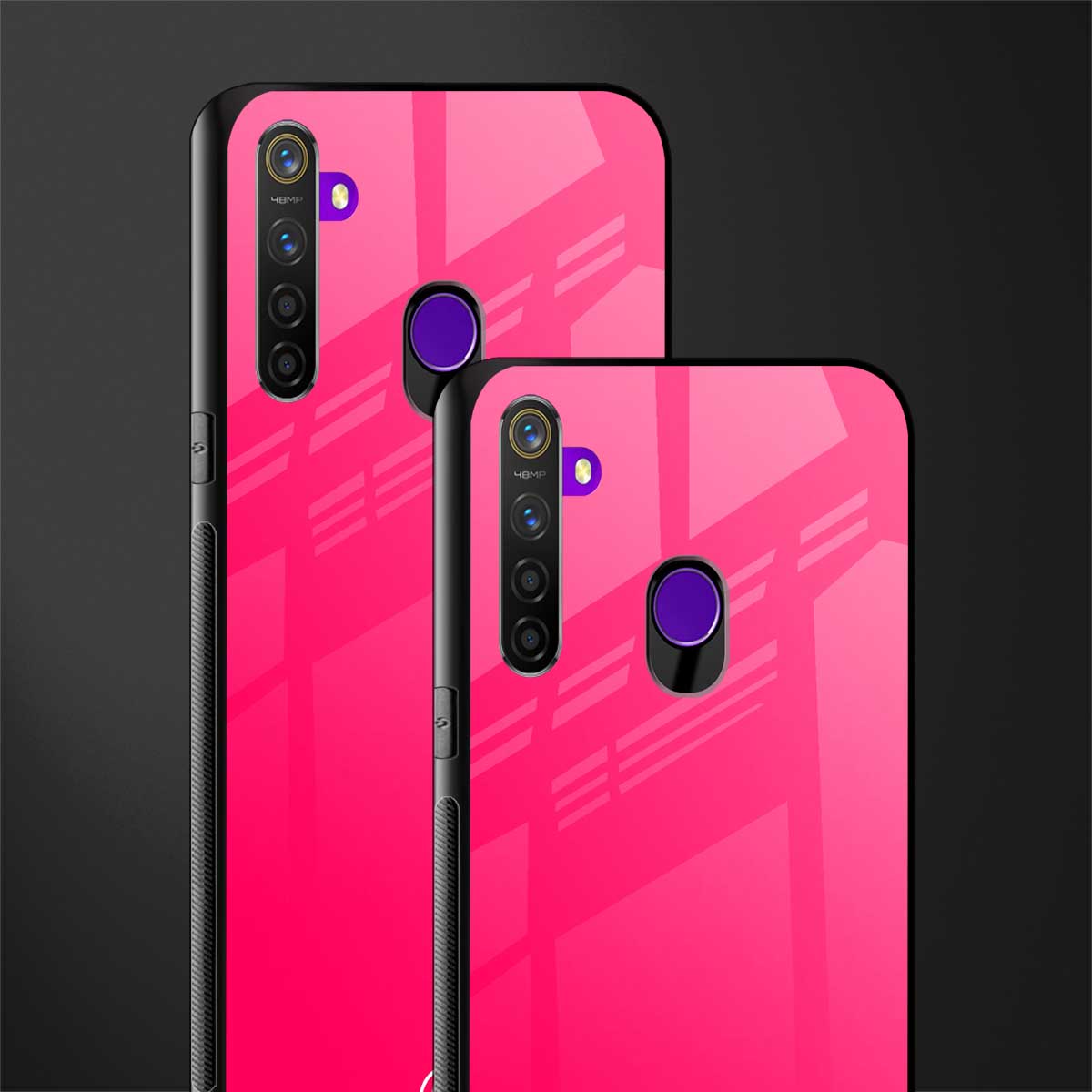 magenta paradise glass case for realme 5 image-2