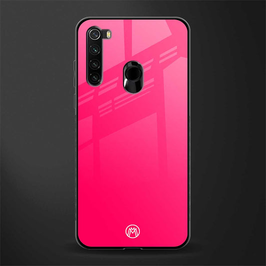 magenta paradise glass case for redmi note 8 image
