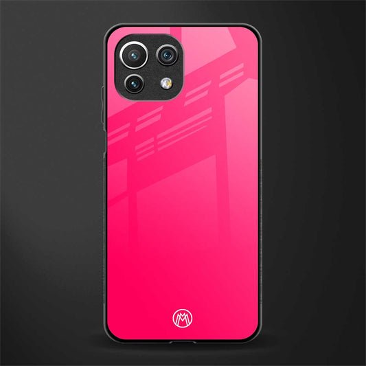 magenta paradise glass case for mi 11 lite image