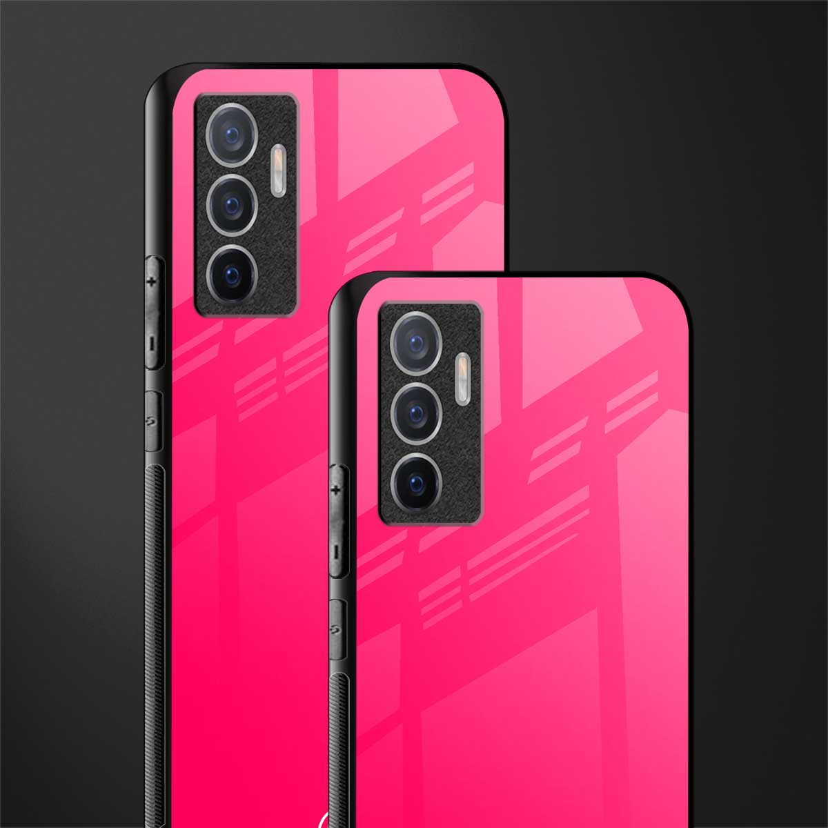 magenta paradise glass case for vivo v23e image-2