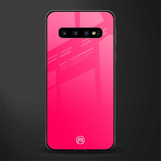 magenta paradise glass case for samsung galaxy s10 plus image